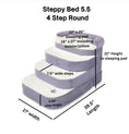 Load image into Gallery viewer, Steppy Bed 5.5- 4 Step Round Steps And Bed for Dogs and Cats