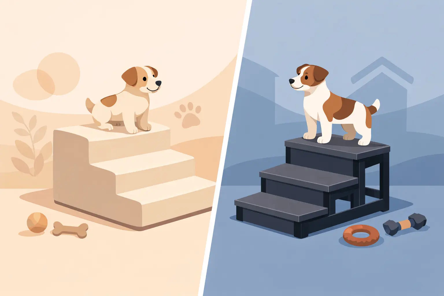 Foam Dog Stairs vs Sturdy Steps