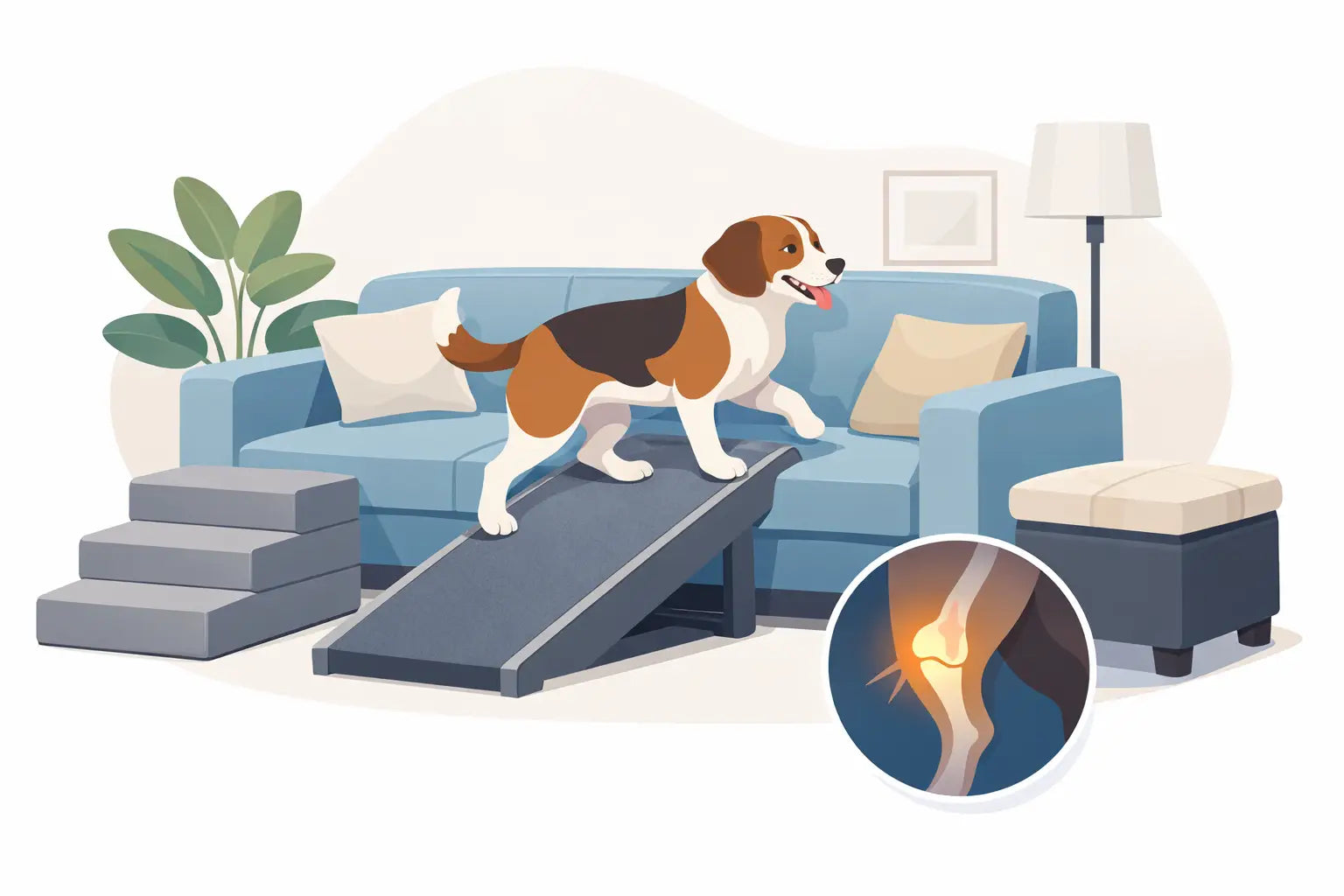 Dog Couch Access Solutions That Protect Joints