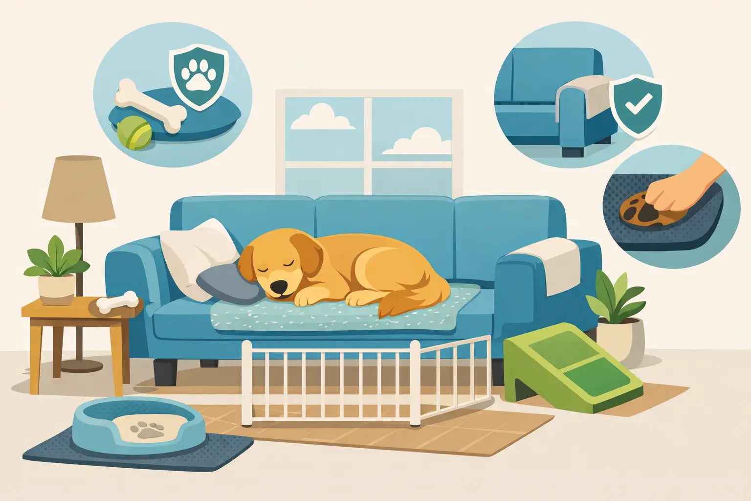 How to Make Couches Safer for Dogs at Home