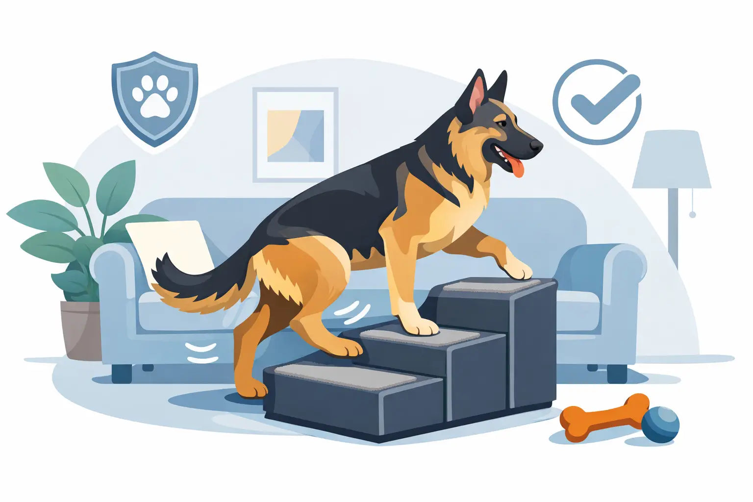 Can Large Dogs Use Pet Stairs Safely?