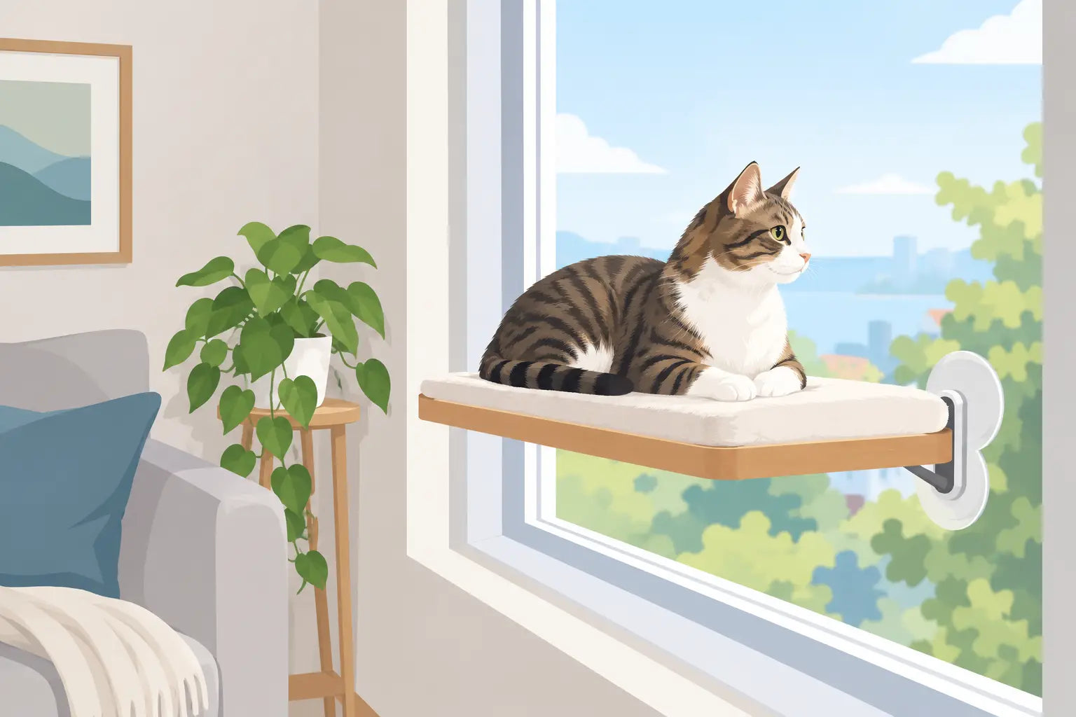 How to Introduce a Window Perch to Your Pet