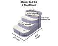 Load image into Gallery viewer, Steppy Bed 5.5- 4 Step Round Steps And Bed for Dogs and Cats
