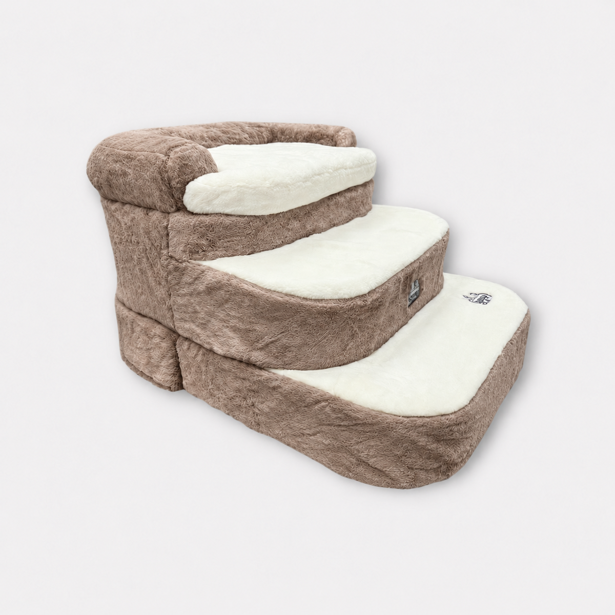 Steppy Bed 5.5 - 3 Step Dog Steps - Round Base