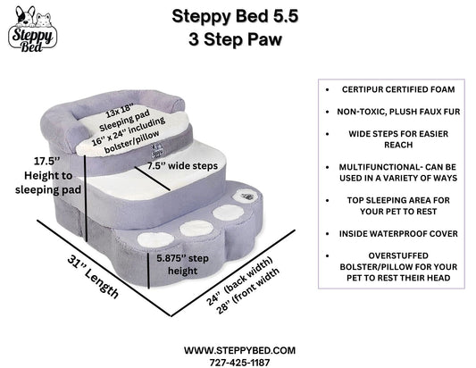 Steppy Bed 5.5 - 3 Step Paw