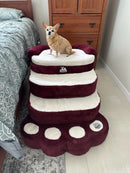 Steppy Bed 5.5- 4 Step Dog Steps - Paw Base