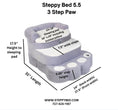 Load image into Gallery viewer, Steppy Bed 5.5 - 3 Step Paw        Steps and Bed for Dogs and Cats
