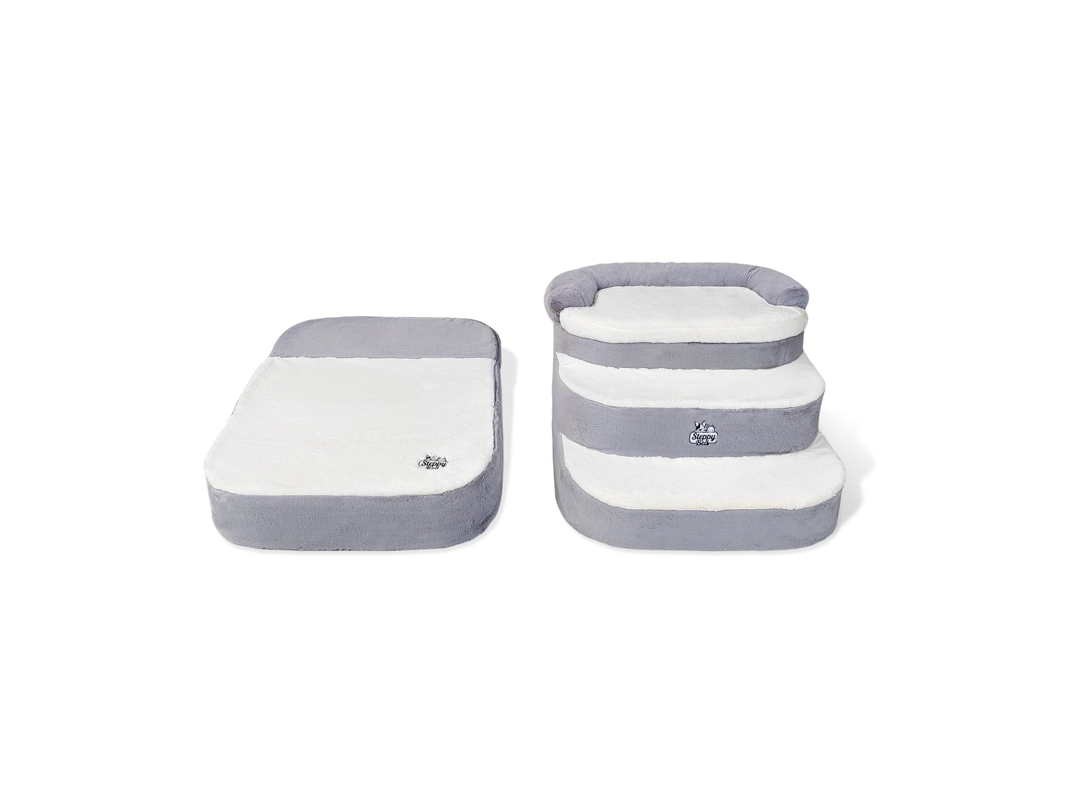 Steppy Bed 5.5- 4 Step Round Steps And Bed for Dogs and Cats
