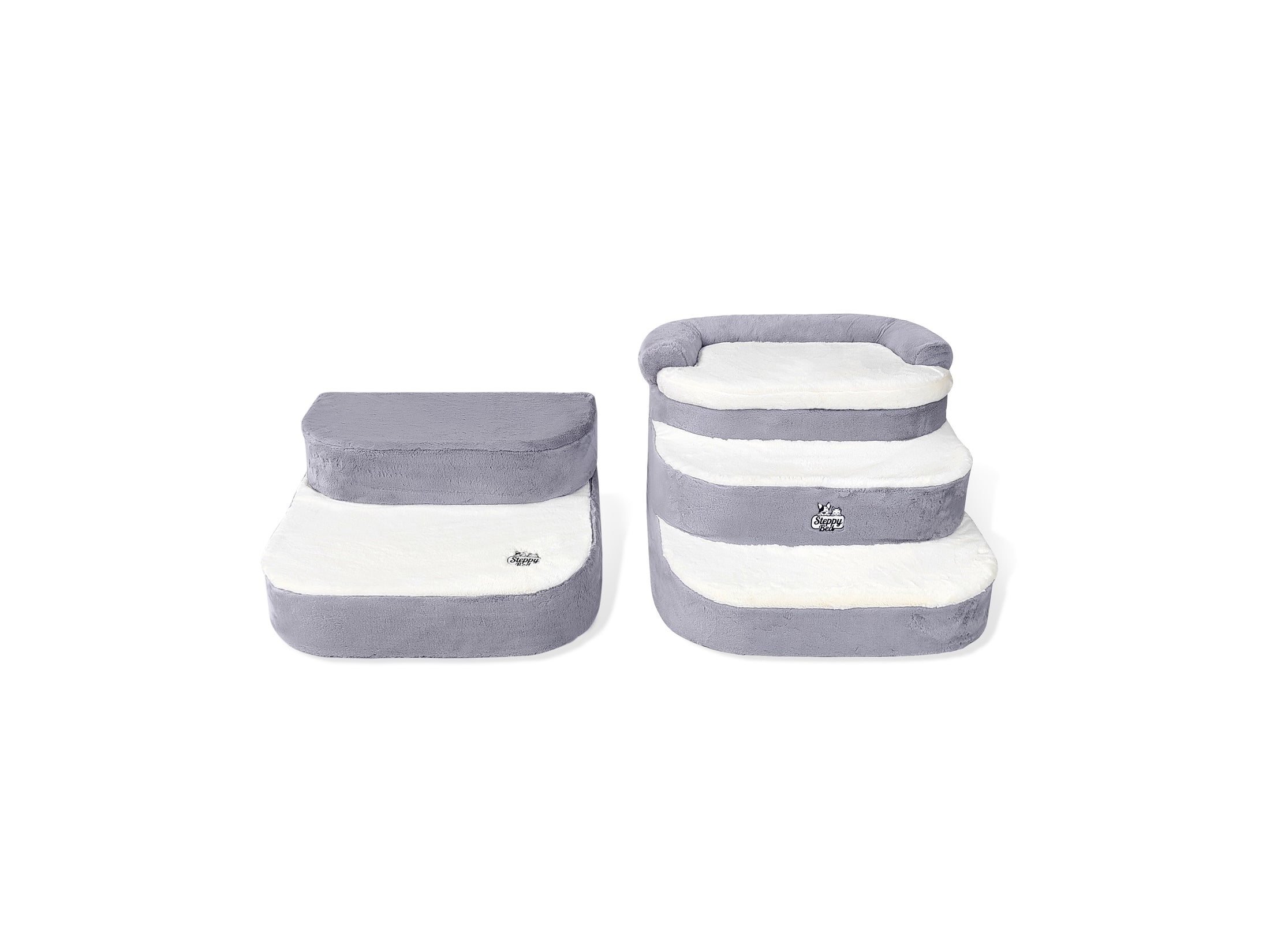 Steppy Bed 5.5- 4 Step Round Steps And Bed for Dogs and Cats