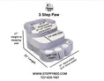 Load image into Gallery viewer, Steppy Bed 5.5 - 3 Step Dog Steps - Paw Base
