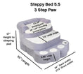 Load image into Gallery viewer, Steppy Bed 5.5 - 3 Step Paw        Steps and Bed for Dogs and Cats
