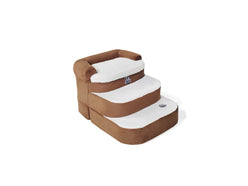 Steppy Bed 5.5 - 3 Step Round- Steps and Bed for Dogs and Cats