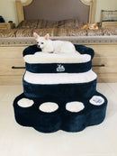 Steppy Bed 5.5 - 3 Step Dog Steps - Paw Base